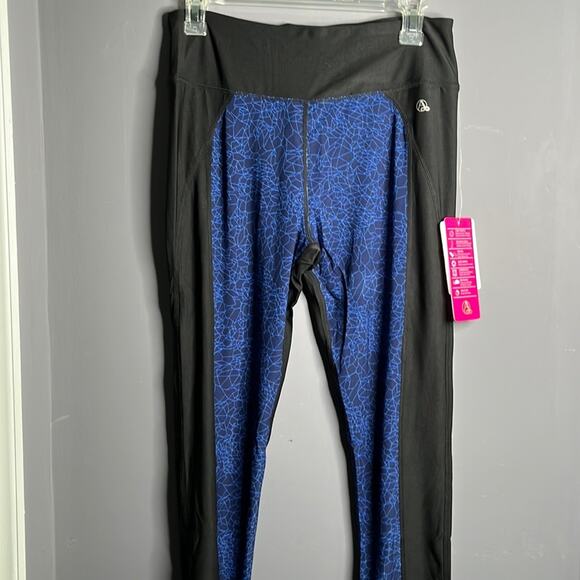 Reactivate Black and Blue Athletic Leggings Size Medium - Picture 1 of 9